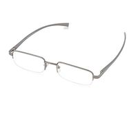 Foster Grant Men's AlRectangular Reading Glasses (Gun, 1.00)