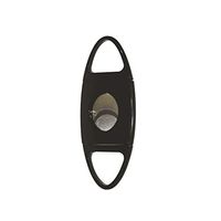 F.e.s.s. Products Cigar Cutter Serrated Blades - Stainless Steel Guillotine Style - Great for Gifts for Groomsman or Dad (Black)