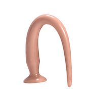 Jinqian Super Long Amal Plug Unisex B-ǔTt Backfield Plug Happy Beginner Training Extended Massager (Flesh)