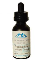 Air Mountain Hemp Oil [Tropical Mix] [Strength: 100mg] - Anxiety Relief - Social Anxiety Relief - Depersonalization Relief
