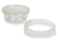 Clear Food Containers - 4-7/8" Dia.x1" Wide Shrink Bands 200 Gauge PVC - (4 Packs; 250 Per Pack) - Wraps-RSB1