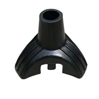 Artibetter 2PCS Tripod Stand for Cane Rubber Walking Stick Cane Replacement tip end Crutch feet (Black)