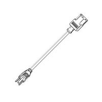 "Volex Power Cords 17504 10 B1 Power Cord, Detachable; 15 A; Plug; SJT; 2 m; 0.38 in. (Nom.); 1875 W; 125 V"