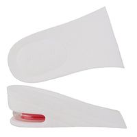 Y2C Unisex Height Increase Taller Half Air Insoles (Approx 1.6 inches) White and Random Gift