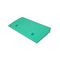 Factory Dock Transport Ramp, Heavy Rubber Curb Ramp, 6.5cm Safe Passage Bicycle and Motorcycle Anti-Skid Maintenance Ramps (Size: 100 17 6.5cm) (Color : Green)