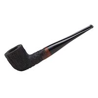 MUXIANG Mini Pocket Briar Pipe Straight Mediterranean Briar Wood Tobacco Pipe with 9mm Filter 10 Cleaning Gifts Brown AA0335K01