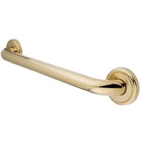 Kingston Brass DR814242 Designer Trimscape Laurel Decor 24-Inch Grab Bar with 1.25-Inch Outer Diameter, Polished Brass