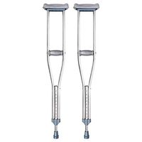 Double Crutches Stainless Steel 9 Levels Height Adjustable 4 Levels Adjustable Handle Underarm Crutch Accessories Post Injury Or Surgery Support for Men and Women Walking Assisstant,L