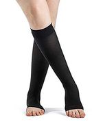 SIGVARIS Women’s DYNAVEN Open Toe Calf-High Socks 20-30mmHg