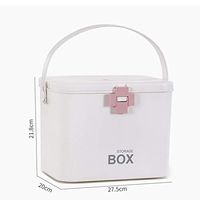 HMMSP Emergency Bag Extra Large Medical Kit Portable First Aid Kit Home Medicine Storage Box Travel and Workplace Medical Storage Kit(Pink,Green) (Color : Green)