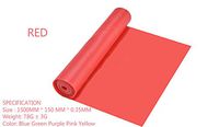 Aimee_JL Professional Latex Resistance Bands For Upper and Lower Body Exercise, Physical Therapy, Lower Pilates, At-Home Workouts, and Rehab,Size： 1500MM150MM0.35MM (Red)