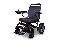EWheels Folding Power Electric Wheelchair with Storage Bag EW-M45 Lightweight Long Range Up to 15.5 Mile Range Black