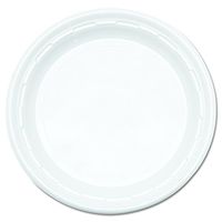 Dart 9PWF 9 in White Plastic Plate (Case of 500)