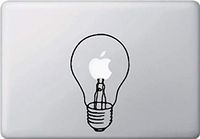 Light Bulb Vinyl Car Sticker Symbol for Track Pad Decal Laptop Skin Ipad MacBook Window