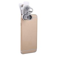 ROSEBEAR 60X LED Clip-On Type Loupe Magnifying Glass Mobile Phone Lens Camera Microscope Jewelry Magnifier for Universal Mobile Phones Pocket Size