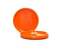Mintra Home Reusable Plastic Plates (Orange, Large 12pk (8.5in))