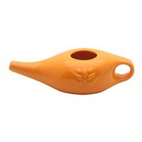 weemoment Ceramic Neti Pot Cleansing System Nose Washing Kit Comfortable Spout Pot for Sinus Rhinitis Allergy Fun