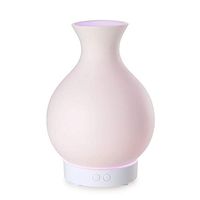 Ceramic Vase Design Decoration Ultrasonic Cool Mist Humidifier Linkind Aroma Essential Oil Diffuser with Auto Shut-off, 7 Colors Changing LED Lights, Ultrasonic Technology, Mist Control