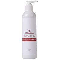 Rolyan Deep Prep Deep Tissue Massage Lotion, 8 oz, Professional Quality Massage Creme for Relaxing Full Body Massage & Sore Muscles & Trigger Point Pain Relief, Deep Tissue Work, Unscented Lotion