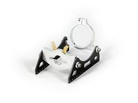 ALIENTAC Carbon Fiber Water Cooling Motor Mount with Clamp for 36mm Motor R/C Boat