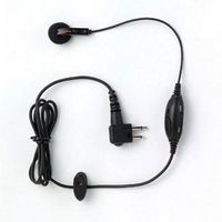 Motorola Original (OEM) PMLN4442 Mag One Earbud with In-Line Microphone and PTT / VOX Switch - Compatible w/ BPR40, CP125, CP150, CP185, CP200, PR400