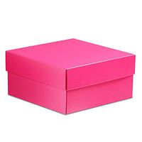 200ea - 8 X 8 Hot Pink Lux FLD-Up Gift Box Lid Width 8"