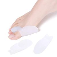 Kalevel 2pcs Big Toe Separators Gel Straightener Toe Spreaders Spacers for Hammer Toes Pedicures Bunion Corrector Sleeve Pain Relief for Women Men (Big Toe)