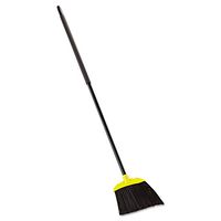 Jumbo Smooth Sweep Angled Broom, 46"" Handle, Black/Yellow, 6/Carton, New