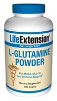 Life Extension L-Glutamine | 100 Grams Powder 9-Pack Super Saver Deal