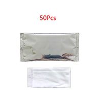 Ruzida 50Pcs Disposable Non-Woven Wet Wipes Tissue Individually Wrapped Portable Hand Cleaning Tissue