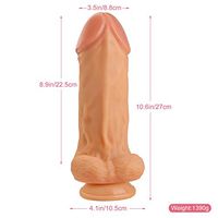 SOIENIE Realistic Dìdlo Huge Large Big Réálīstīc Dīcks - 10 in Lifelike Wand Women Adult Relax Pleasure Toy Personal Mǎssage Wand Couple Best for Travel
