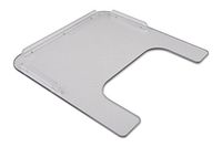 3/8 Inch Polycarbonate Wheelchair Tray with Rim
