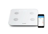 iHealth Core Wireless Body Fat Scale Smart BMI Scale Digital Bathroom Wi-Fi Weight Scale, Body Composition Analyzer with Fitness app 400 lbs, Large Tempered Glass Surface, lbs/kg/st Units