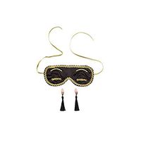 Gift Boxed Audrey Stylish Silk Sleep Eye Mask and Earplugs Set (Midnight Black)