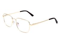 SHINU Men's Metal Frame Anti Blue Light Progressive Multifocal Computer Glasses-MAT5816(C2,100/300)