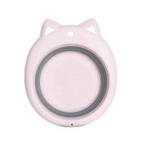 Berryhot Washbasin Foldable Washbasin Portable Travel Collapsible Buckets Household Tools Easy to Storage Folding Bucket for Kids Adults Versatile Washing Accessories 1 Pack (Pink)