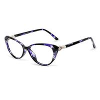 OCCI CHIARI Stylish Reading Glasses Cateye Reader with Sping Hinge 1.0 1.25 1.5 1.75 2.0 2.25 2.5 2.75 3.0 3.5 4.0 5.0 6.0(275 Purple)