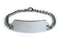 Adrenal Insufficiency Medical ID Alert Bracelet with Embossed Emblem from Stainless Steel. Style: Classic Wide, Premium Series.