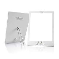 HAIYUE Light Therapy Lamp LED Bright White Light with Touch Control Timer Stepless Adjustable Brightness and Colors UV Free Happy Natural Energy Health Table