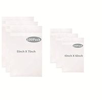 L-BOST 200Pcs Crystal Clear Resealable Cello Cellophane Bags for Candy Cookies Cards 2 Size: 100Pcs 4 x 6-inch, 100Pcs 5 x 7-inch