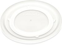 Dinex DX53008714 Polystyrene Disposable Lid, Translucent, 4-1/2" Diameter, For Fenwick 9oz Insulated Bowl (Case of 1000)