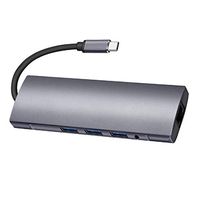 Roysberry USB Hub, 9in1 Type-C to HDMI RJ45 3USB3.0 TF SD Audio PD Multifunctional Hub for Adapter