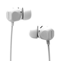 Ondigo Hi-Fi Sound Isolation Aluminum In-Ear Headphones with EVA Case - Retail Packaging - White
