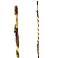 Hiking Walking Trekking Stick - Handcrafted Wooden Walking & Hiking Stick - Made in The USA by Brazos - Twisted Hawthorn - 41 inches