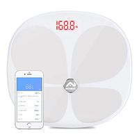 Nidouillet Smart Bluetooth Body Fat Scale, Body Composition Analyzer Health Monitor for iOS & Android APP, 24 Essential Health Indicators, BMI,Body Weight, Body Fat Rate, Muscle Weight AB069