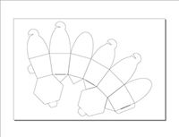 Print-Ready Cupcake Boxes (5" x 5" x 5"), 1-UP on 18" x 12" White 14pt C2S Productolith Paper - 100 Sheets (100 Boxes)