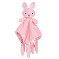 Baby Plushy Security Blanket Animal Spunky Buddy Puppy Bunny Elephant Monkey Stuffed Plush Cotton Crib Toy (Color : Pink Rabbit)