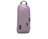 Myabetic Jay Diabetes Sling for Glucose Monitoring System, Insulin Pens, Insulin Vials, Glucagon, Including Insulation Section (Stone Gray/Lavender)
