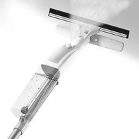 Woolala Professional Spray Window Cleaning Tool Window Squeegee Scrubber with Spray Head, Dry & Wet Glass Cleaner for High Window, Car, Tile