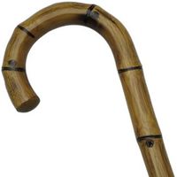 Men Crook Cane Simulated Bamboo Carving   -Affordable Gift! Item #HAR-9006700